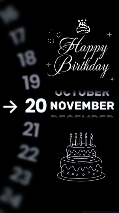 Birthday 20 November