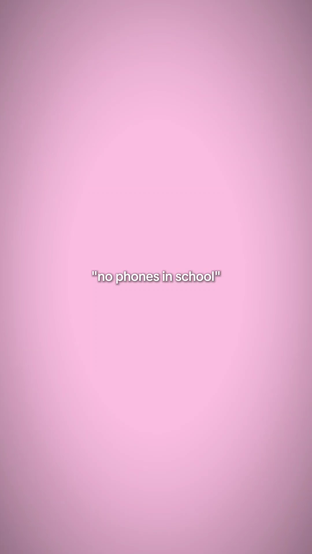 no phones in school 