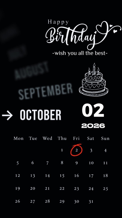Hbd 02 October 