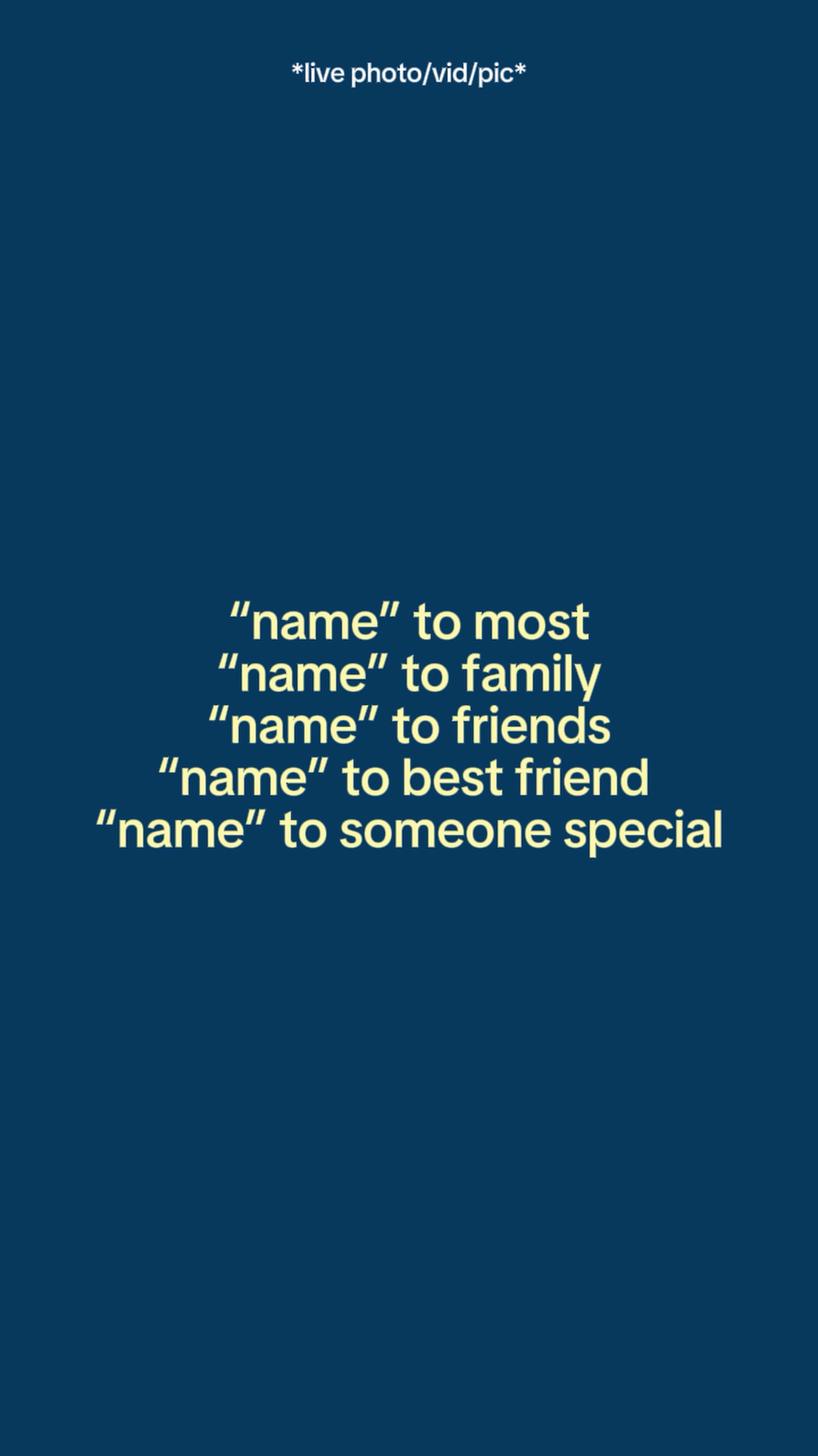 Nametosomeonespecial