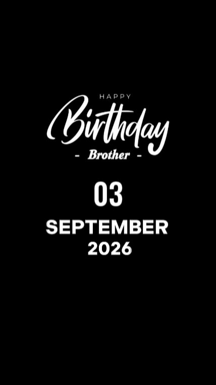 ANNIVERSAIRE FRÈRE 3 SEPT