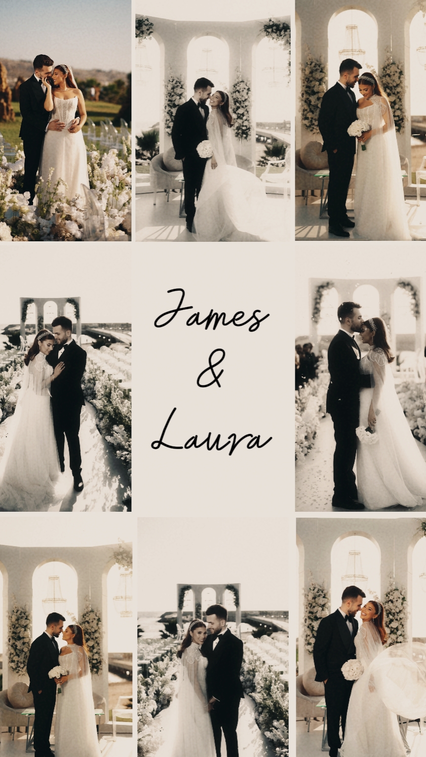 Colagem de casamento