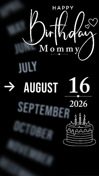 ANIVERSÁRIO MAMÃE 16 DE AGOSTO