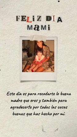 Gracias mamá 
