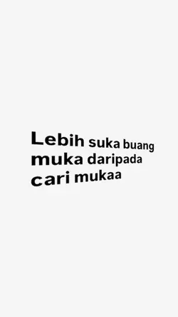 Lebih suka buang