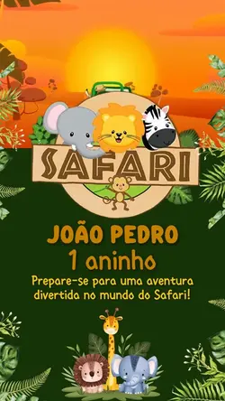 CONVITE SAFÁRI
