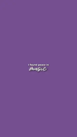 found peace in music