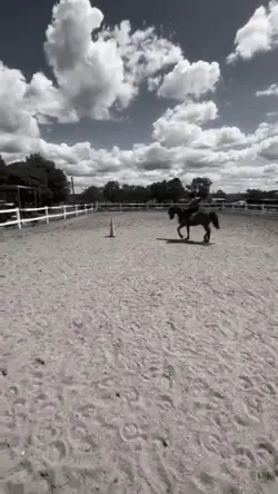 My friend riding