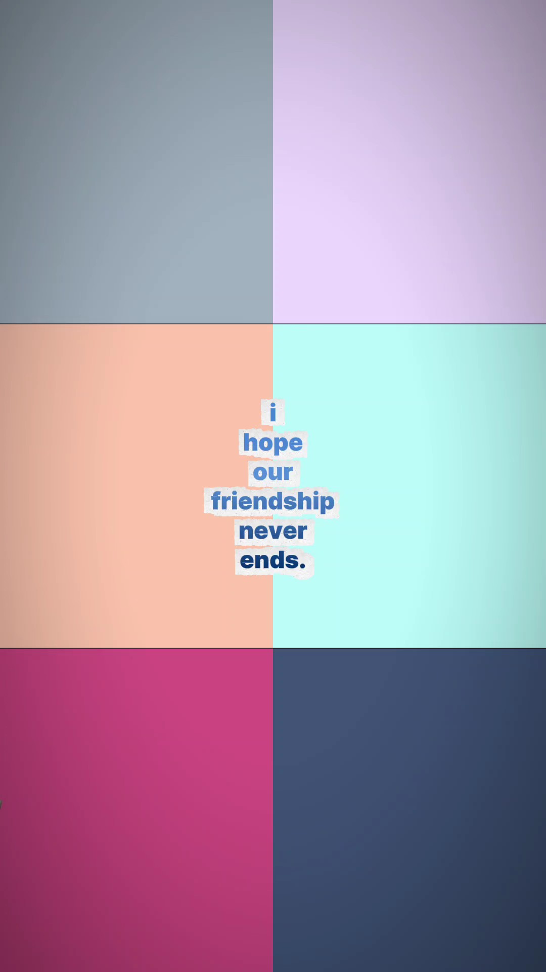 Freundschaft endet nie