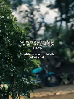 cari uang susahnya k