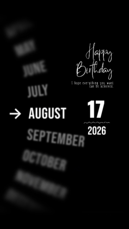 ULANG TAHUN CINTA AGUSTUS 17
