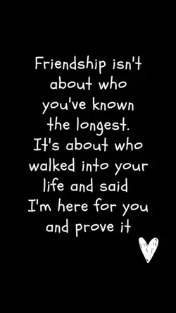 Friendship is about.