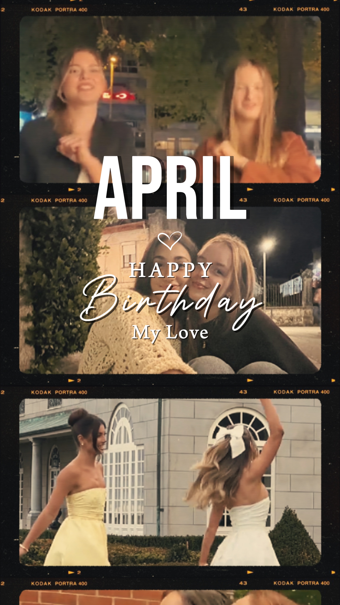 April birthday scrol