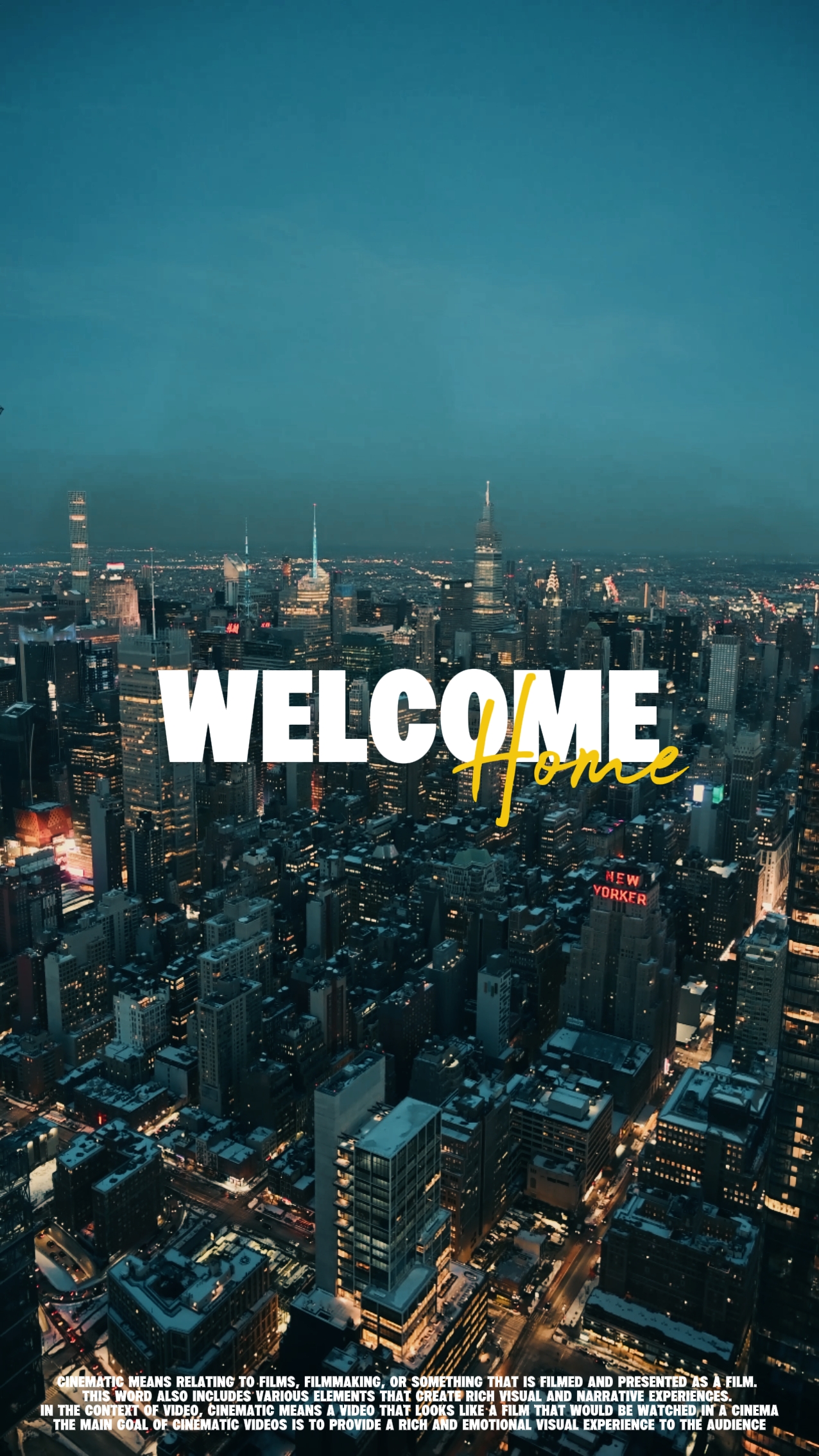 WELCOME HOME