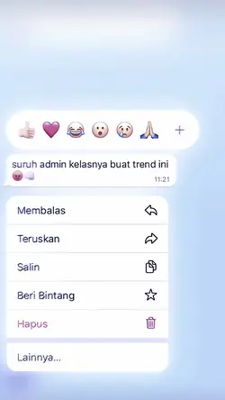 suruh admin kelasnya