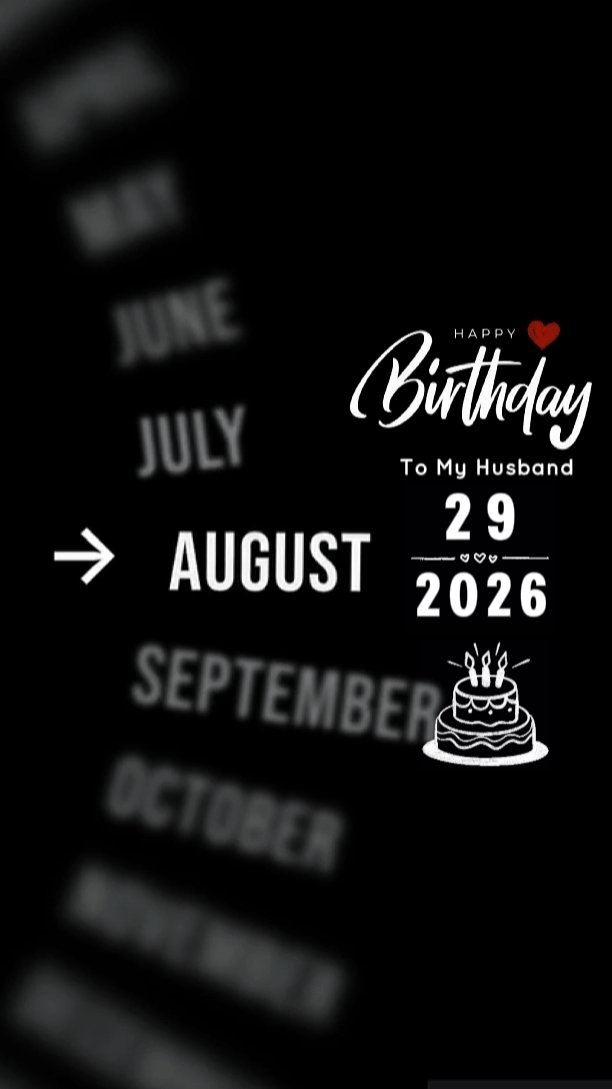 HBD HUSBAND 29 AGUS