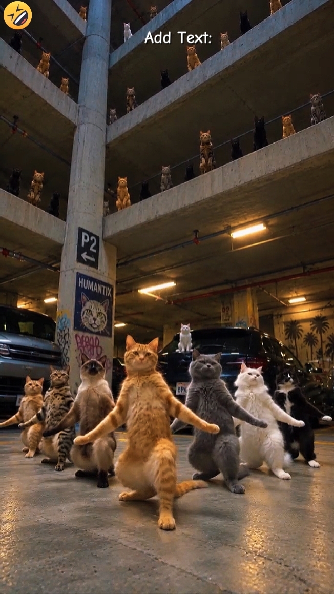 Tendencia del gato de baile 