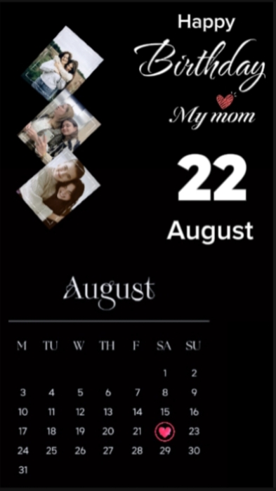 HBD mom 22 August