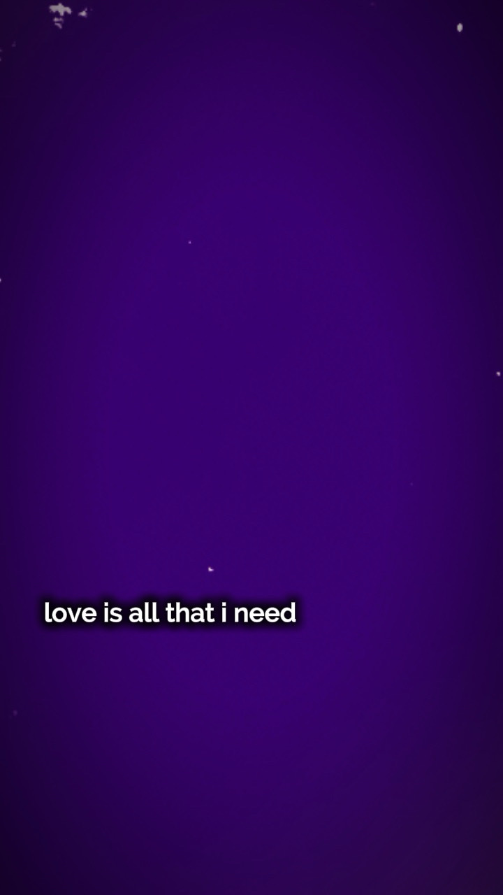 Love is all i need