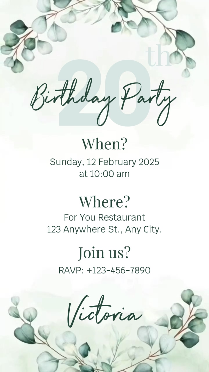 Invitation birthday 