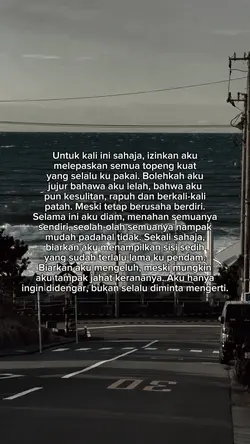 untuk kali ini shaja
