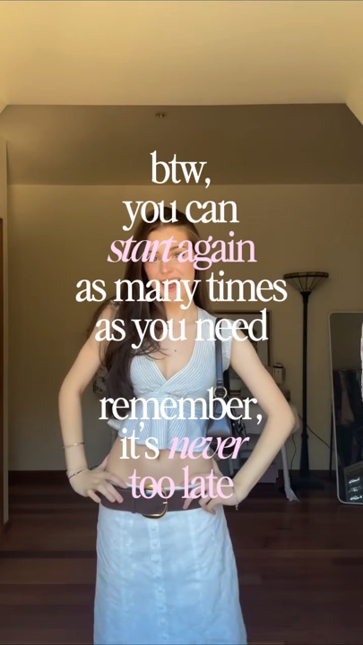 never too late