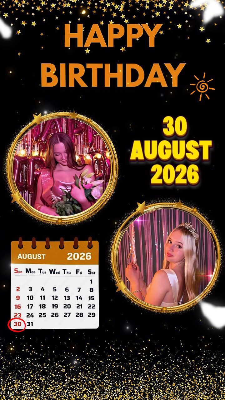 Cumpleaños 30 de agosto 