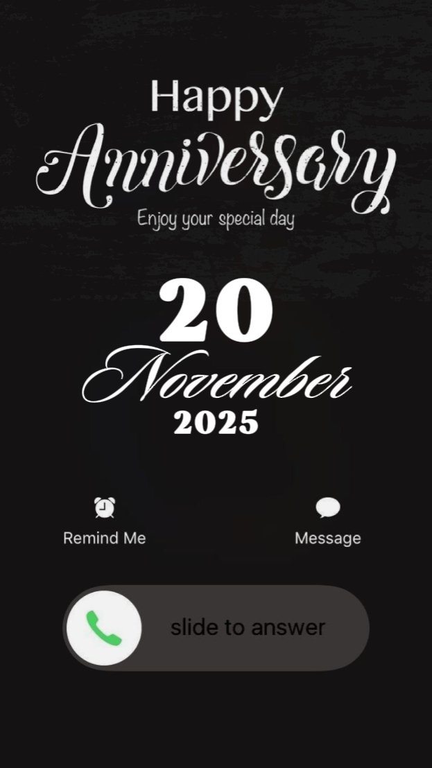 Anniv 20 November. 