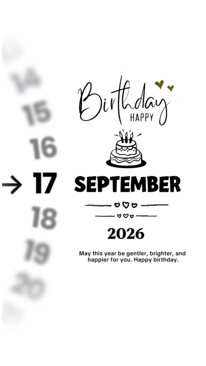 HBD 딸 9월 17일