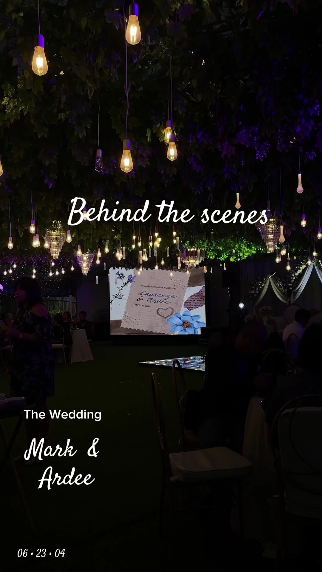 BTS of Wedding 
