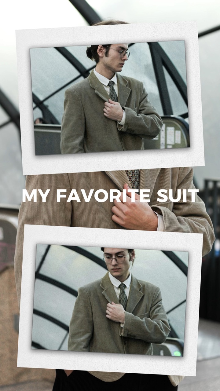 Showcase ng Mga Creative Ad sa Display ng Produkto ng Man Suit