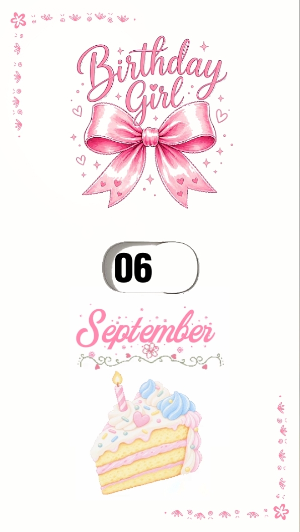 Cumpleaños de niña 6 de septiembre