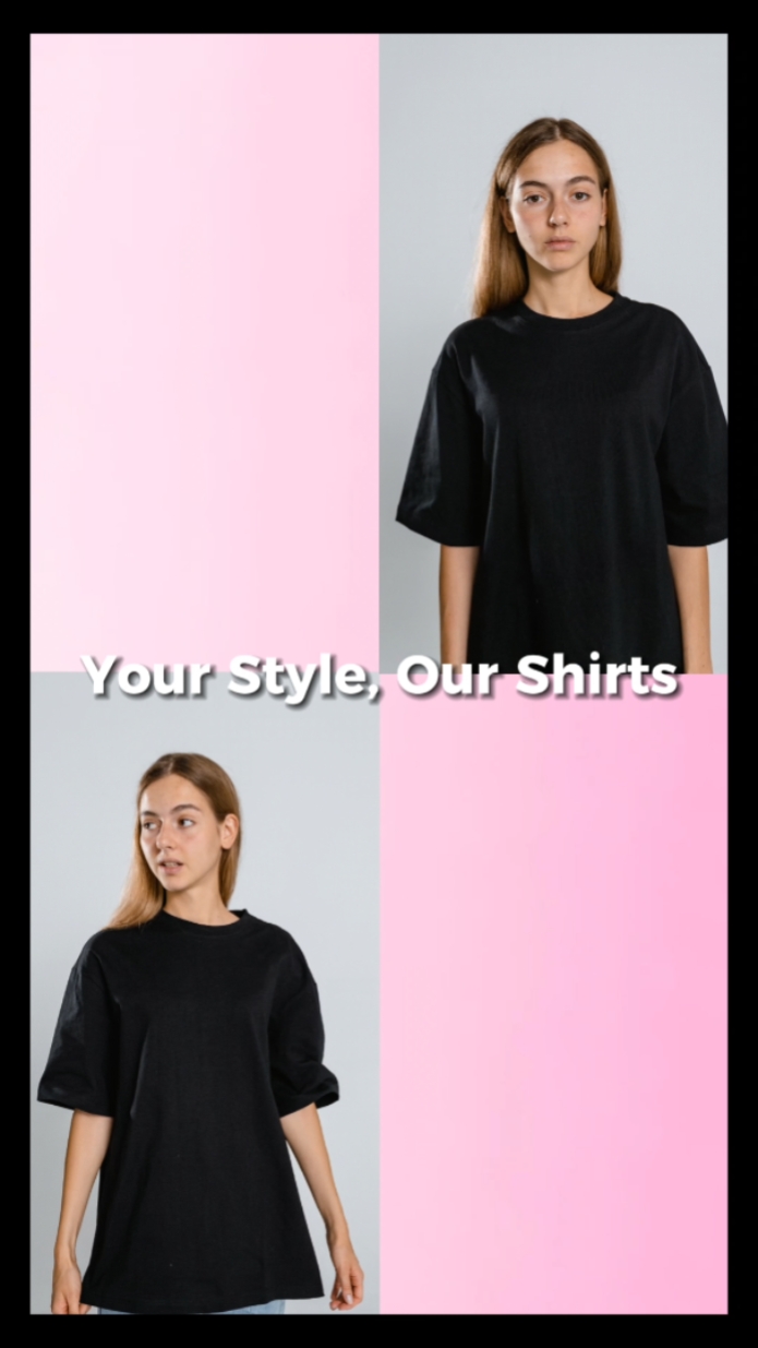 Affichage de produits de vêtements de mode style TikTok