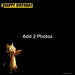 Cat violin Birthday