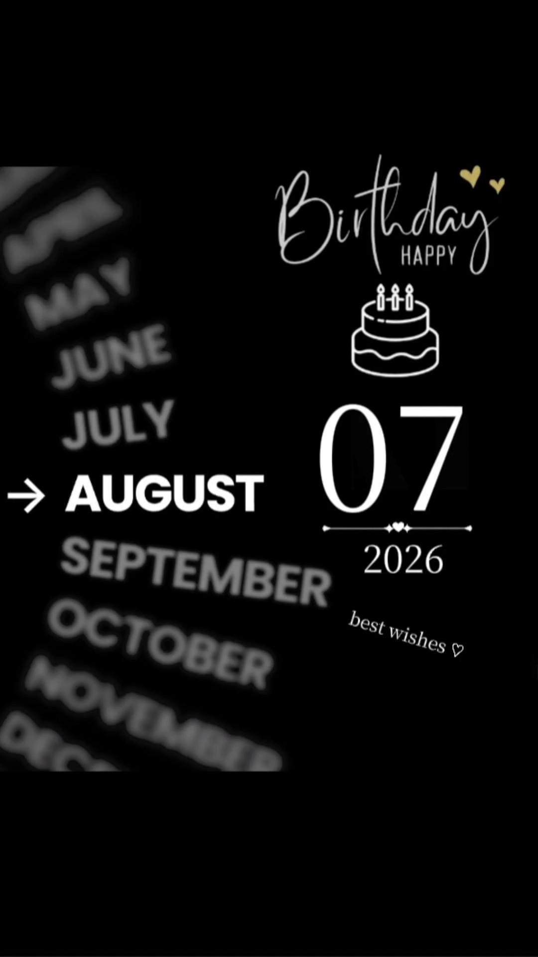 Birthday 07 August 