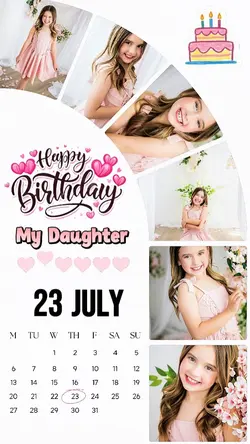 HBD DAUGHTER 23 JULY