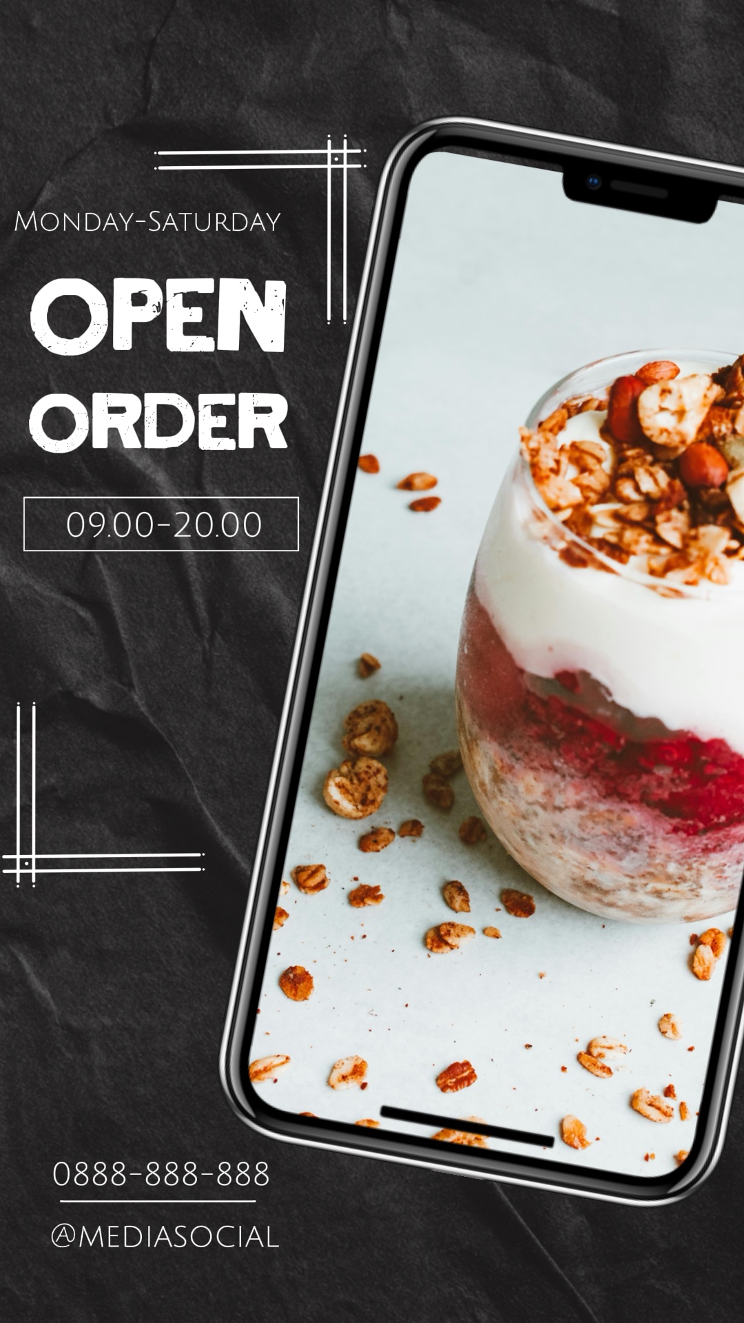 We are open order