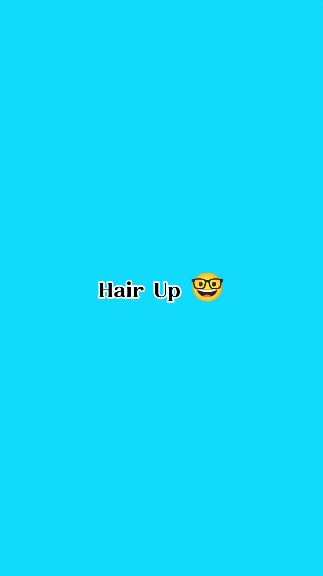 cheveux relevés 