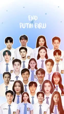 22 foto putih biru