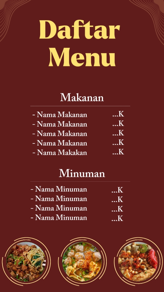 Menu Daftar 