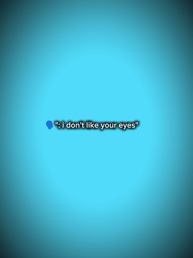 ICH MAG DEIN AUGE NICHT
