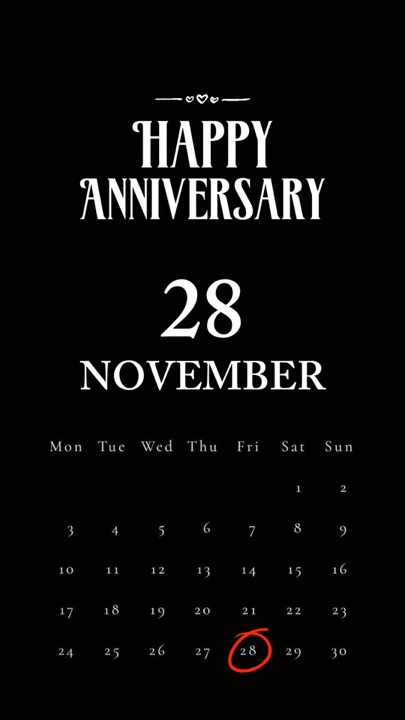ANNIV 28 NOVEMBER 