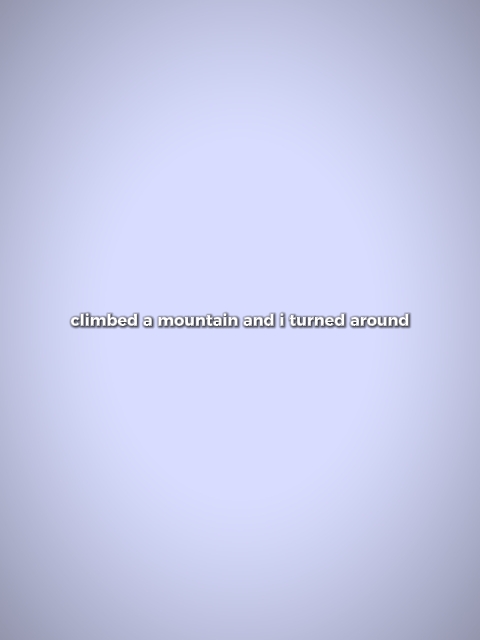 bir dağa tırmandı 