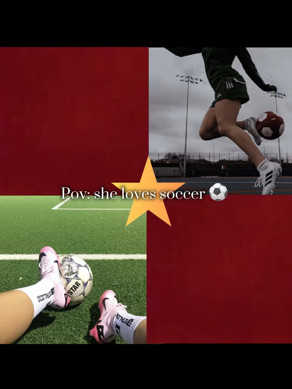 She loves soccer ⚽️ 