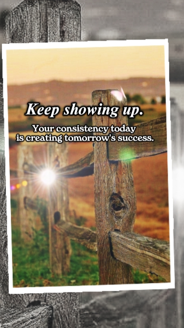 KEEP SHOWING UP