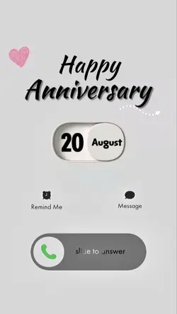 ANIVERSARY 20 AUGUST