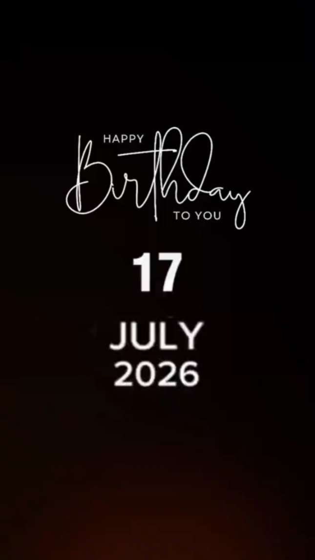 Selamat ulang tahun 