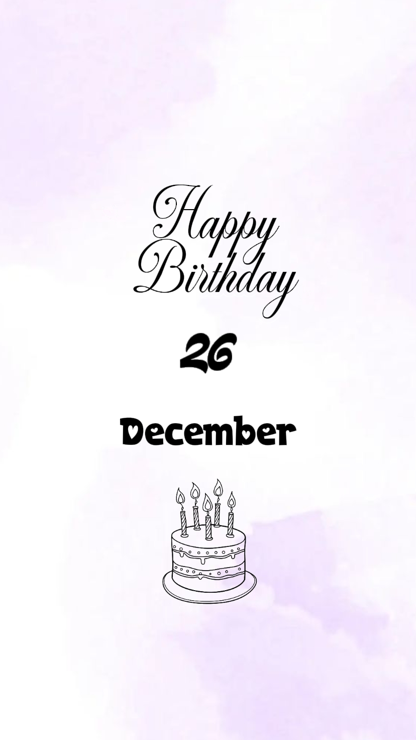 HBD 12月26日