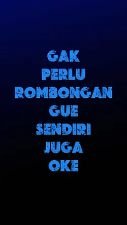 GAK PERLU ROMBONGAN