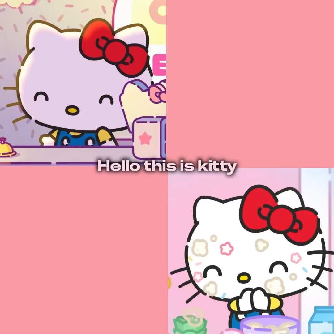 Hellokitty+加菲猫